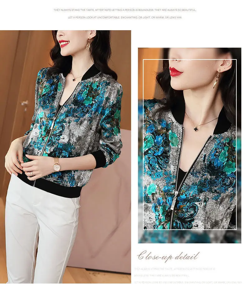 Women's Chiffon Sunscreen Long Sleeve Zipper Coat — feature 8