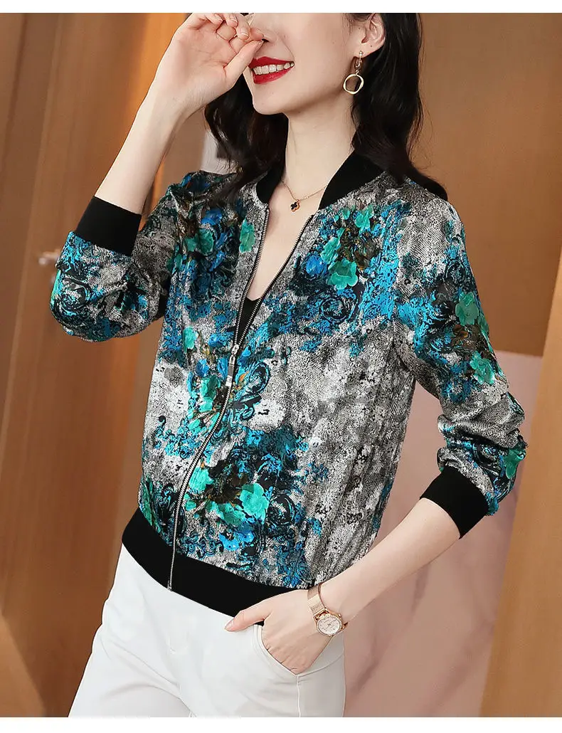 Women's Chiffon Sunscreen Long Sleeve Zipper Coat — feature 9