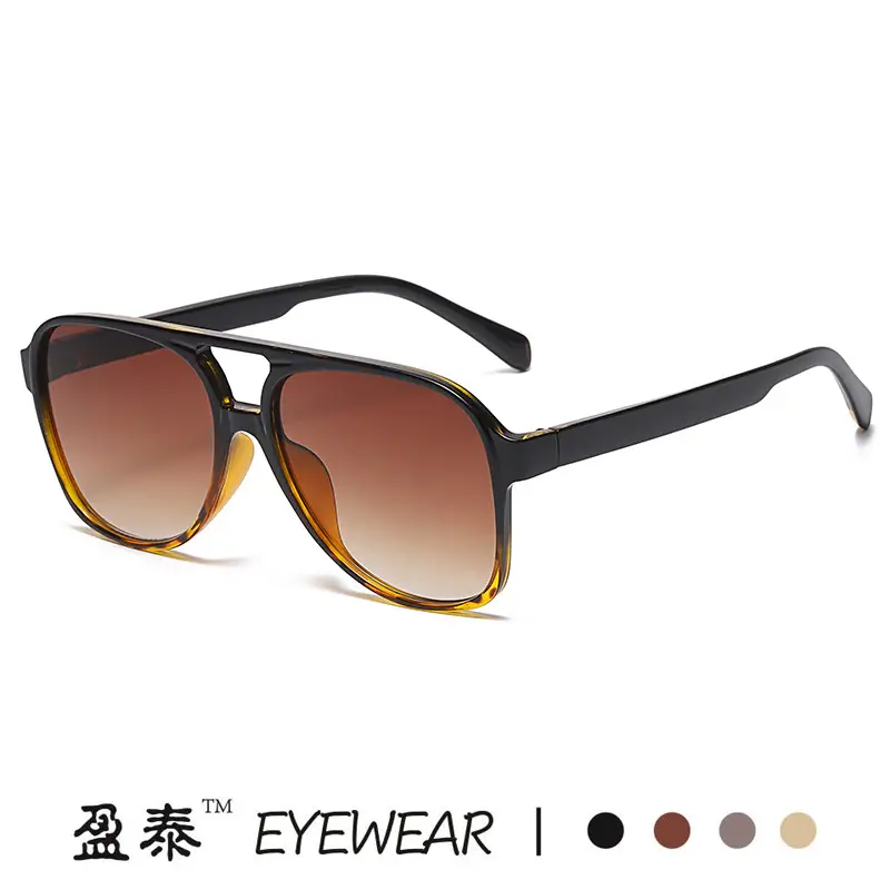 Red Grey Pilot Frog Sunglasses for Women Men - Image 14