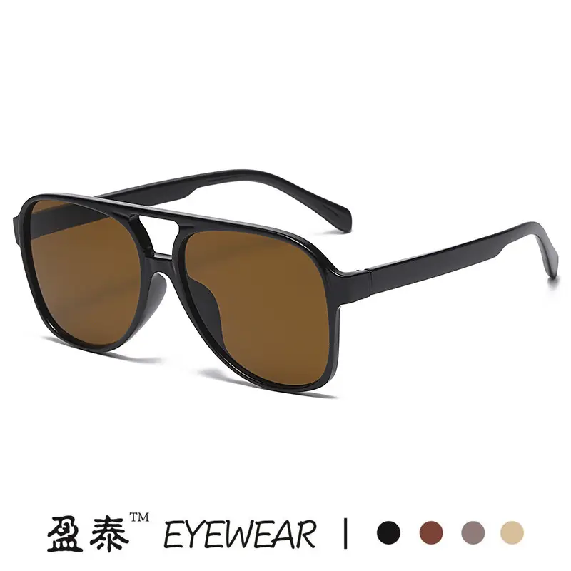 Red Grey Pilot Frog Sunglasses for Women Men - Image 15