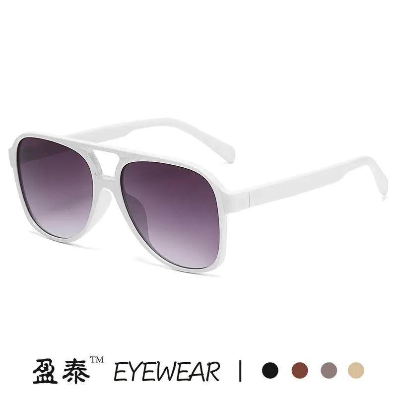 Red Grey Pilot Frog Sunglasses for Women Men - Image 16