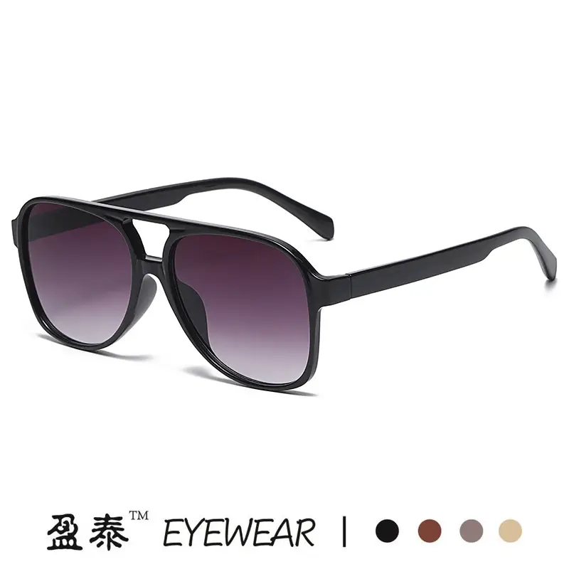 Red Grey Pilot Frog Sunglasses for Women Men - Image 17