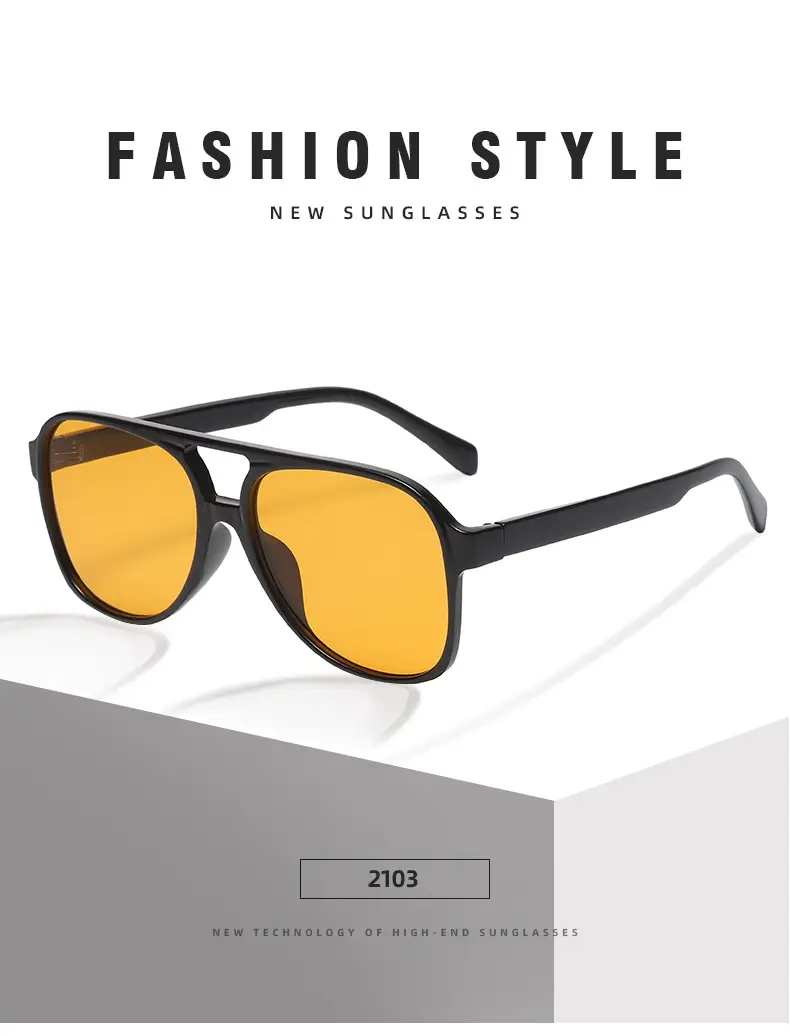 Red Grey Pilot Frog Sunglasses for Women Men — feature 11