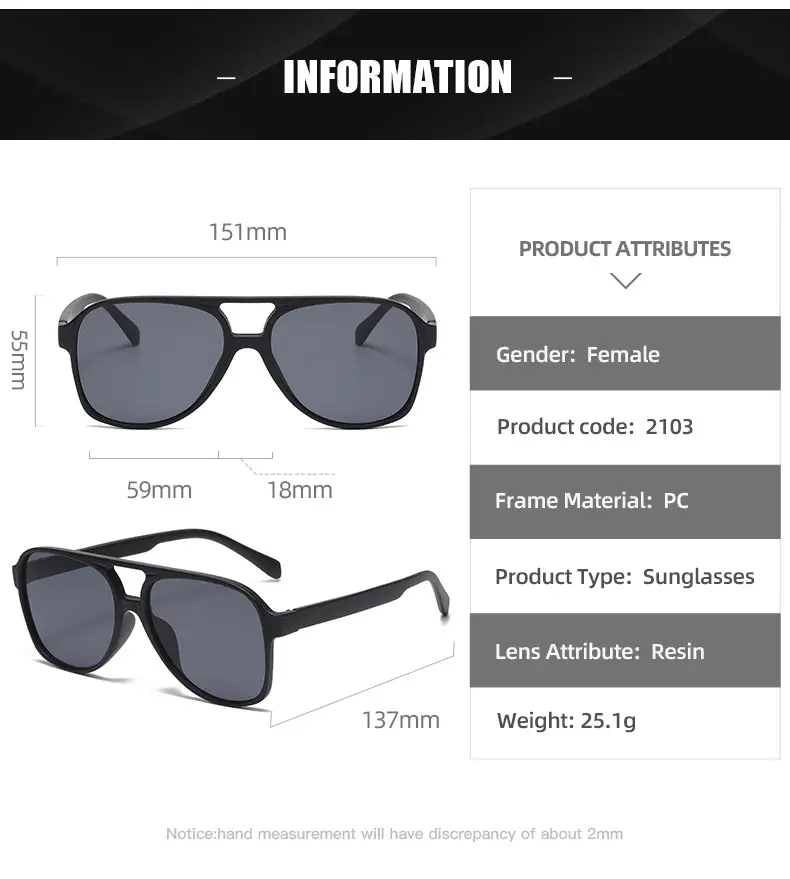 Red Grey Pilot Frog Sunglasses for Women Men — feature 12