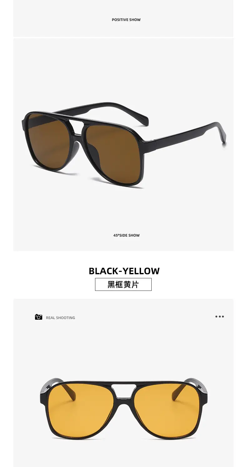 Red Grey Pilot Frog Sunglasses for Women Men — feature 24