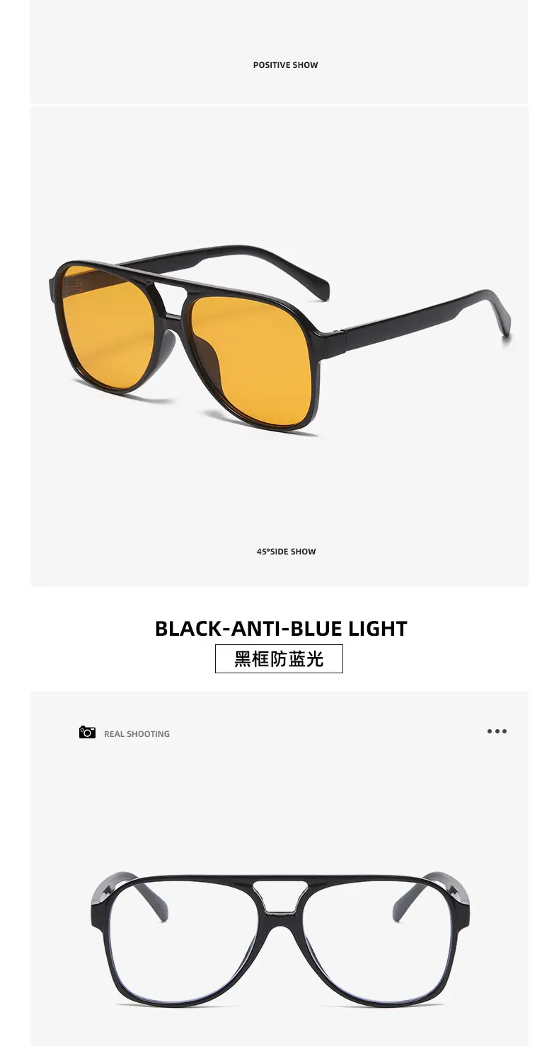 Red Grey Pilot Frog Sunglasses for Women Men — feature 25