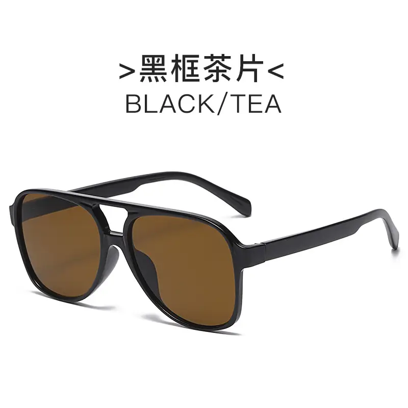 Red Grey Pilot Frog Sunglasses for Women Men - Image 10