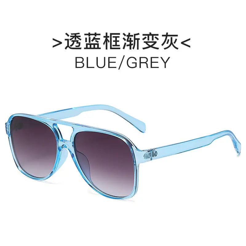 Red Grey Pilot Frog Sunglasses for Women Men - Image 5