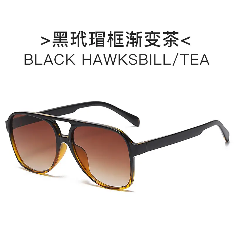 Red Grey Pilot Frog Sunglasses for Women Men - Image 8