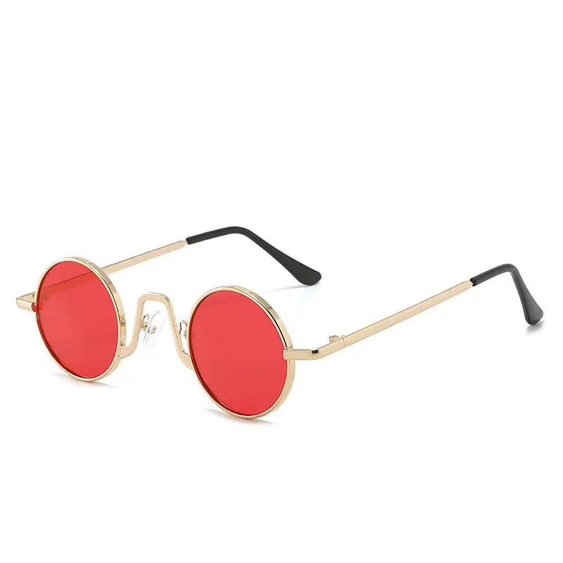 Mini Round Sunglasses for Trendy Street Style, Popular on Social Media, Essential for Sun Protection - Image 4