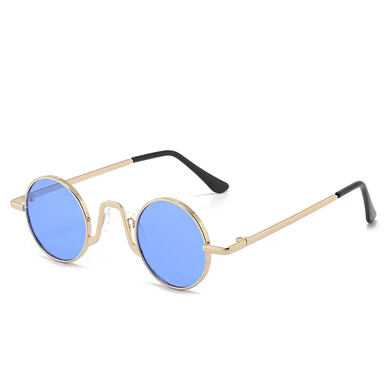 Mini Round Sunglasses for Trendy Street Style, Popular on Social Media, Essential for Sun Protection - Image 6