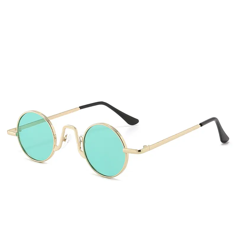Mini Round Sunglasses for Trendy Street Style, Popular on Social Media, Essential for Sun Protection - Image 7