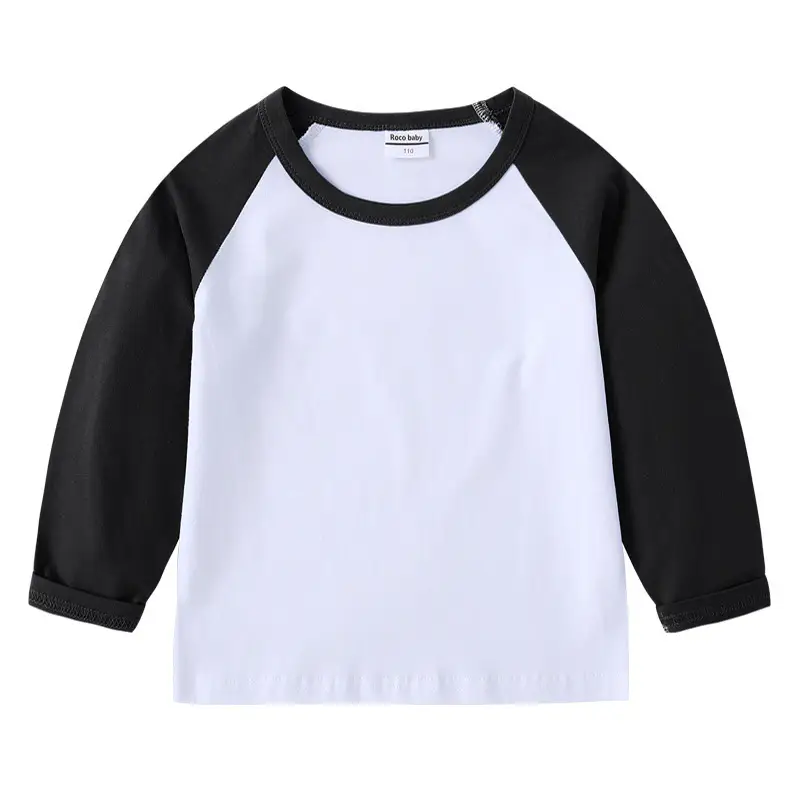 Kids Cotton Long Sleeve T-Shirt Red White Pink Black Pants Set - Image 6