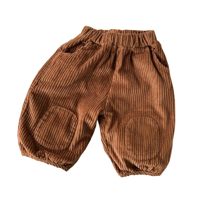 Korean Corduroy Kids Pants Autumn Winter New Girls Loose Wide Leg South Korea - Image 5