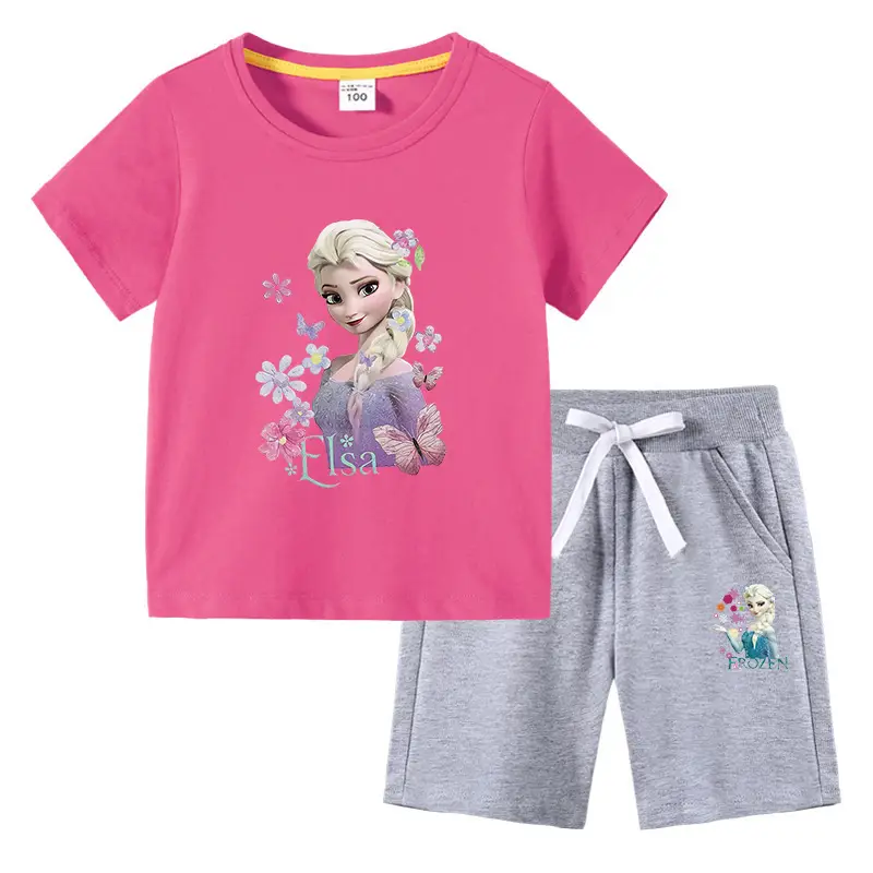 2023 Kids Cotton 2-Piece Summer Set Black Yellow - Image 23