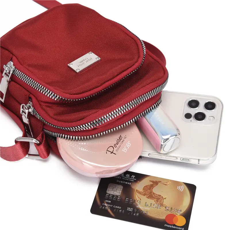 Women's Pink Crossbody Shoulder Bag with Adjustable Strap - Image 8