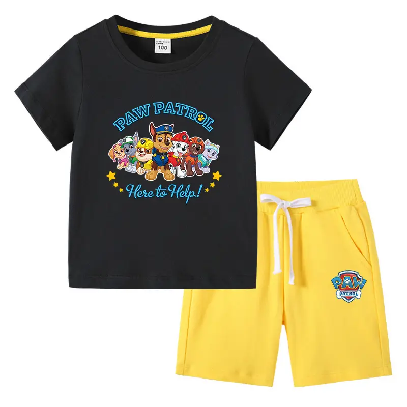 2023 Kids Paw Patrol T-Shirt & Shorts Set Blue Gray - Image 11