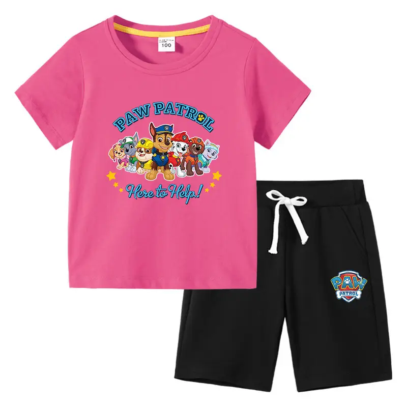 2023 Kids Paw Patrol T-Shirt & Shorts Set Blue Gray - Image 22