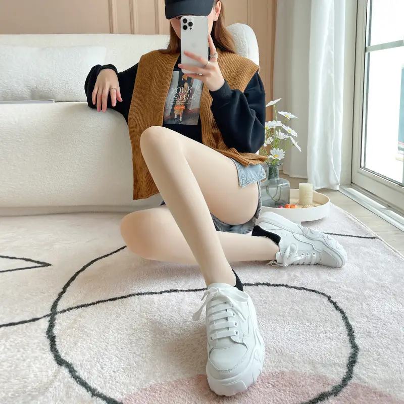Double Layer Light Leg Socks for Women Winter Thickened - Image 8