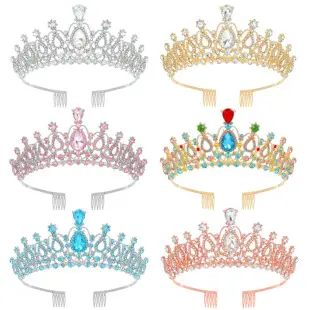 Crystal Birthday Queen Headband Pink Sparkly Hairband — feature 1