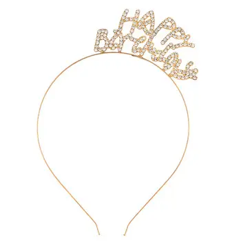 Crystal Birthday Queen Headband Pink Sparkly Hairband — feature 33