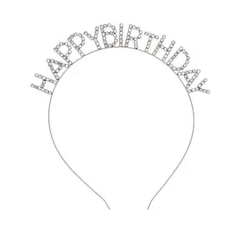 Crystal Birthday Queen Headband Pink Sparkly Hairband — feature 36