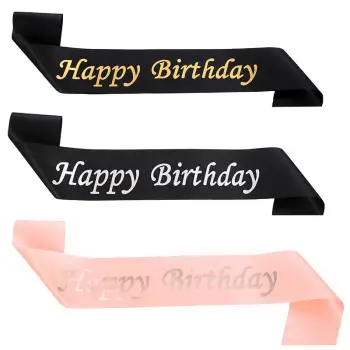 Crystal Birthday Queen Headband Pink Sparkly Hairband — feature 40