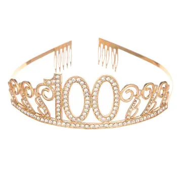 Crystal Birthday Queen Headband Pink Sparkly Hairband — feature 42