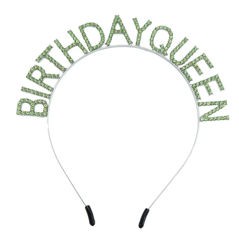 Crystal Birthday Queen Headband Pink Sparkly Hairband - Image 7