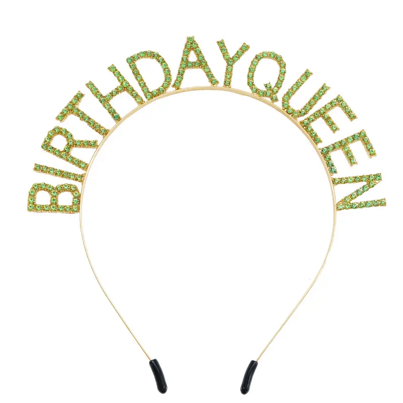 Crystal Birthday Queen Headband Pink Sparkly Hairband - Image 8