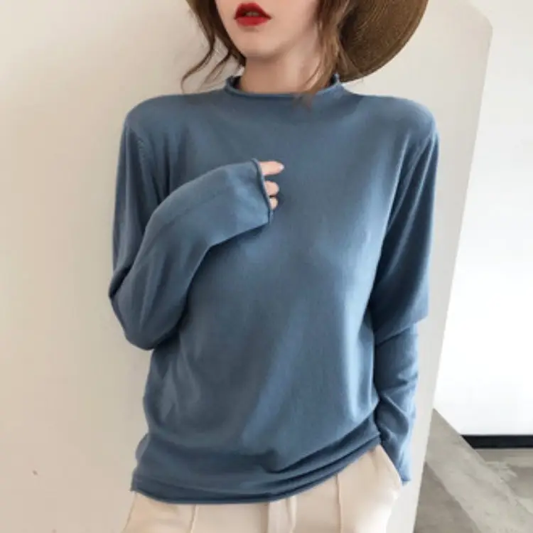 Women's Yellow Turtleneck Sweater Large Winter Wear - Image 13