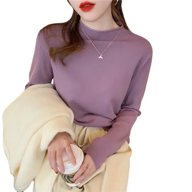 Women's Yellow Turtleneck Sweater Large Winter Wear - Image 15