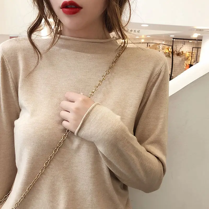 Women's Yellow Turtleneck Sweater Large Winter Wear — feature 10