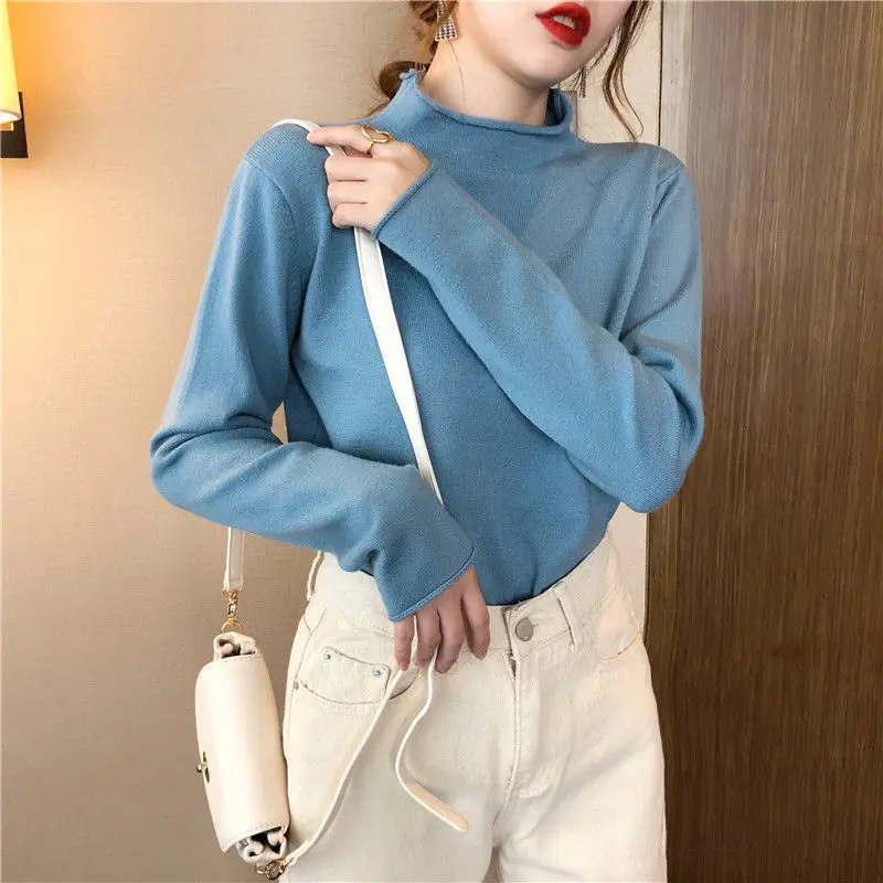 Women's Yellow Turtleneck Sweater Large Winter Wear — feature 5