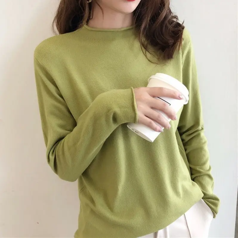 Women's Yellow Turtleneck Sweater Large Winter Wear — feature 7