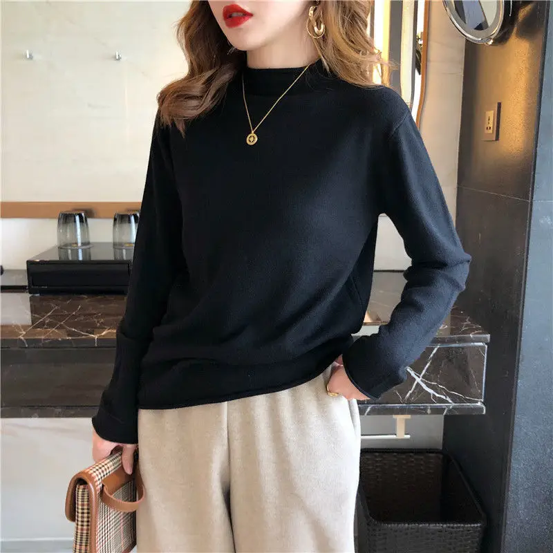 Women's Yellow Turtleneck Sweater Large Winter Wear - Image 5