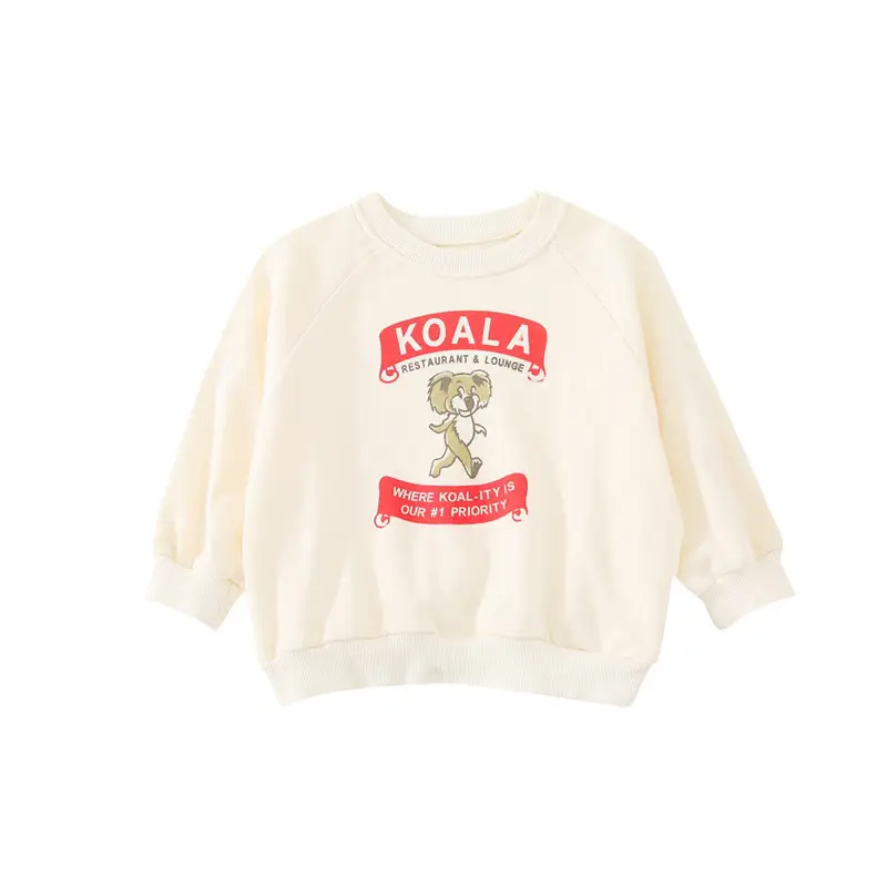 Korean Kids Letter Print Sweatshirt Set Spring Autumn Loose Casual - Image 6
