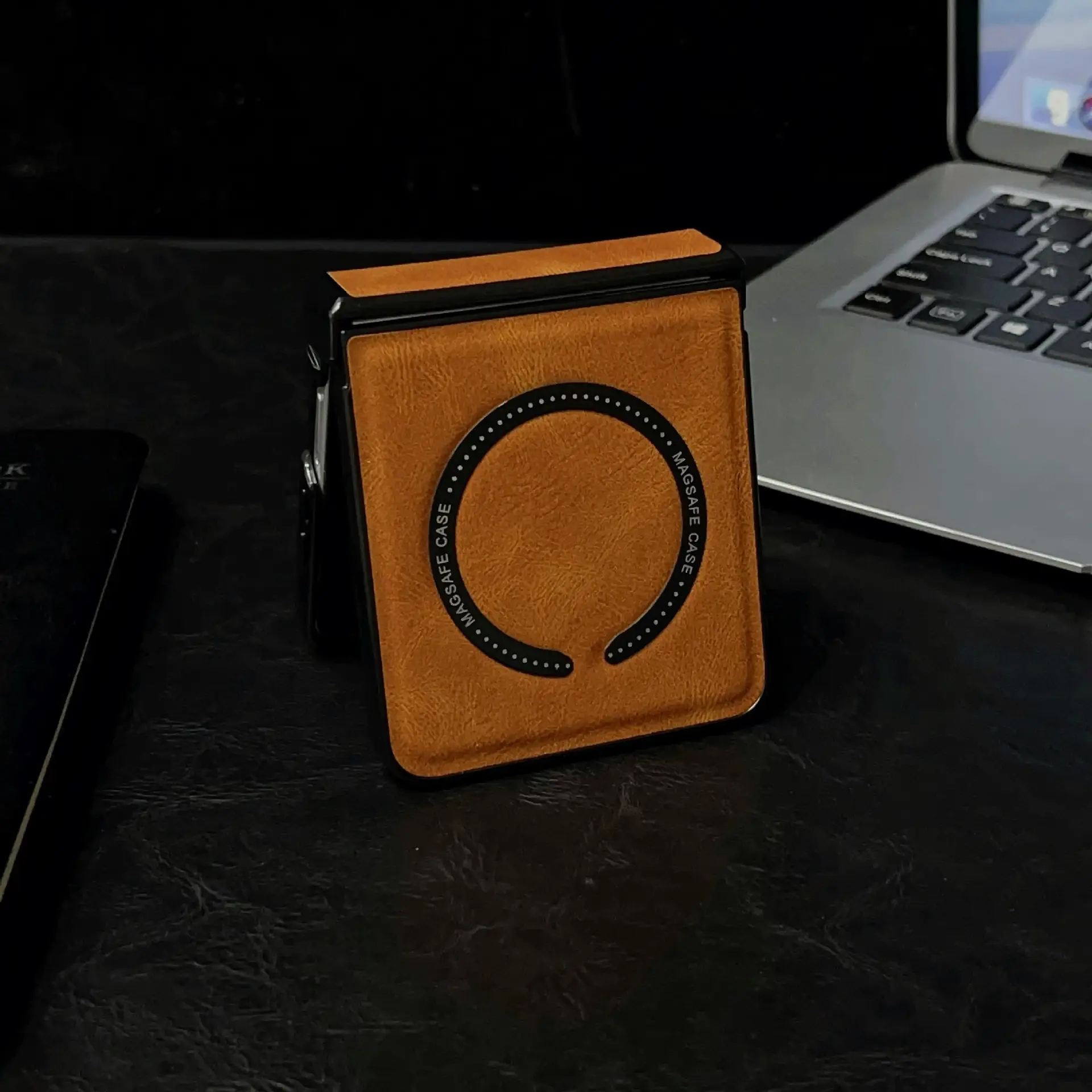 Retro Leather Magnetic Foldable Phone Case for Men Women — feature 11