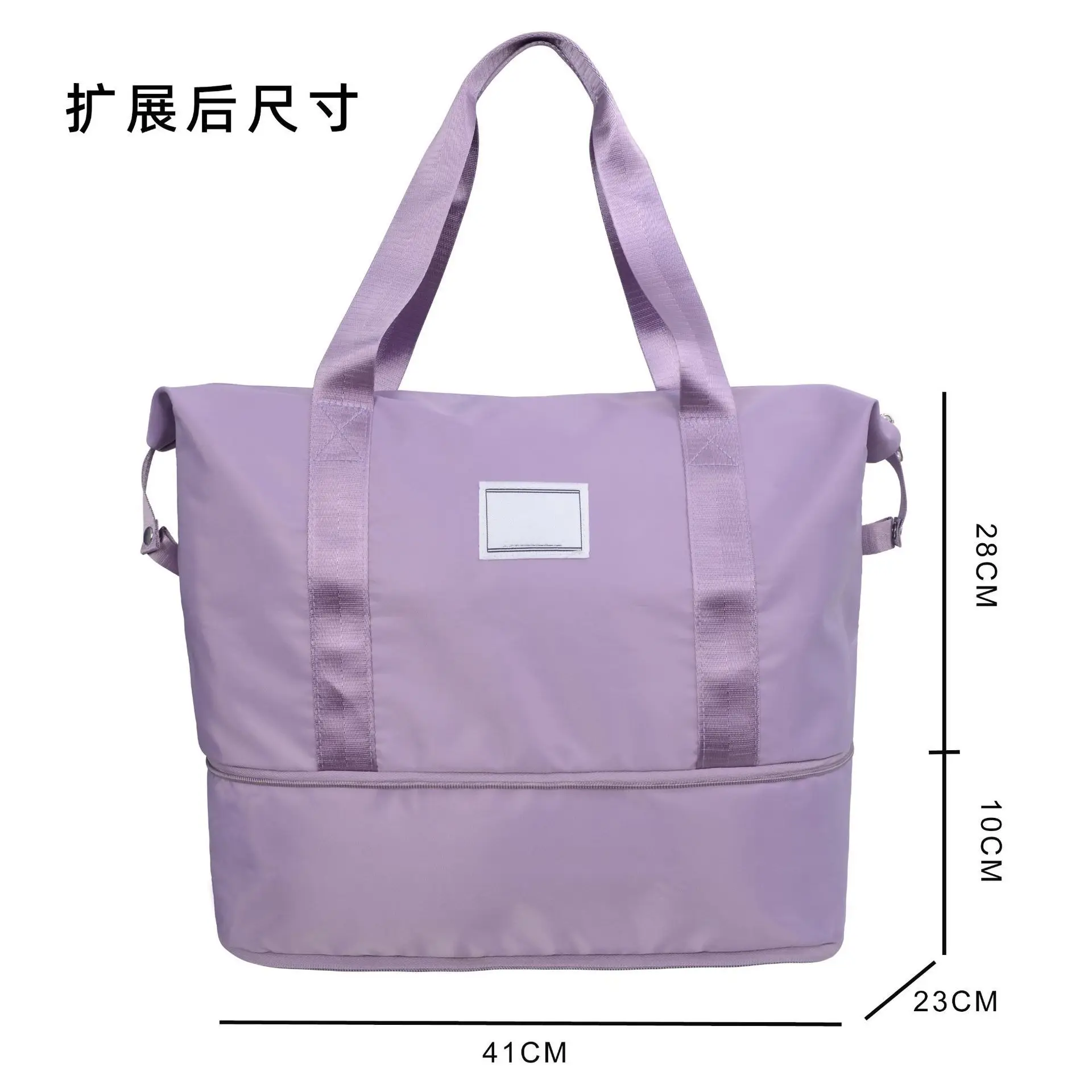 Large Capacity Crossbody Sports Bag Purple 41x23 - Image 10