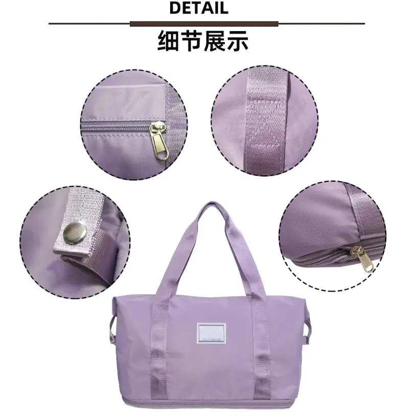 Large Capacity Crossbody Sports Bag Purple 41x23 - Image 11