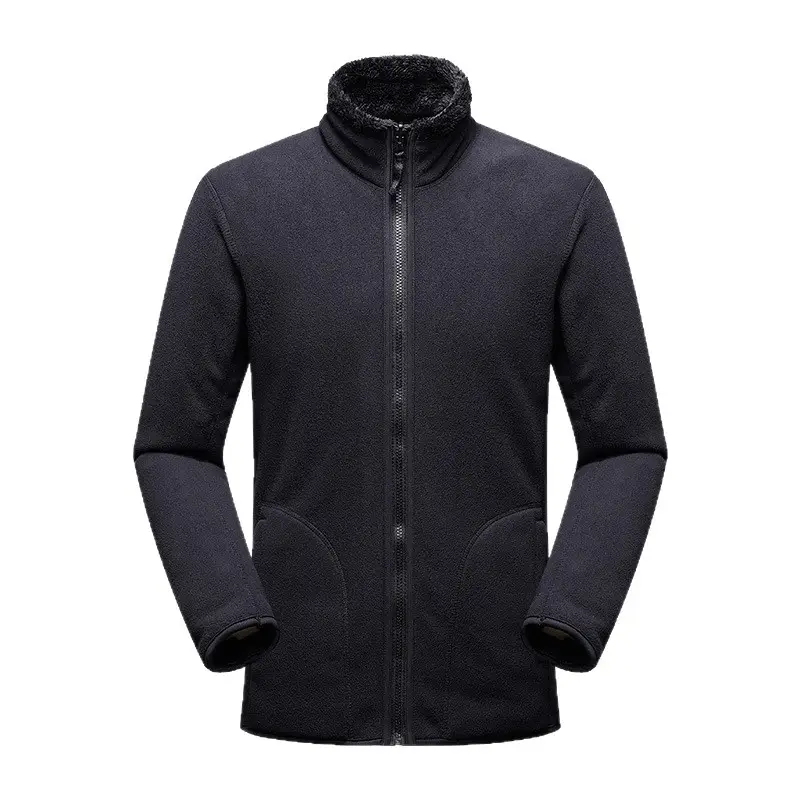 Purple Fleece Jacket for Men Winter Unisex - Image 15