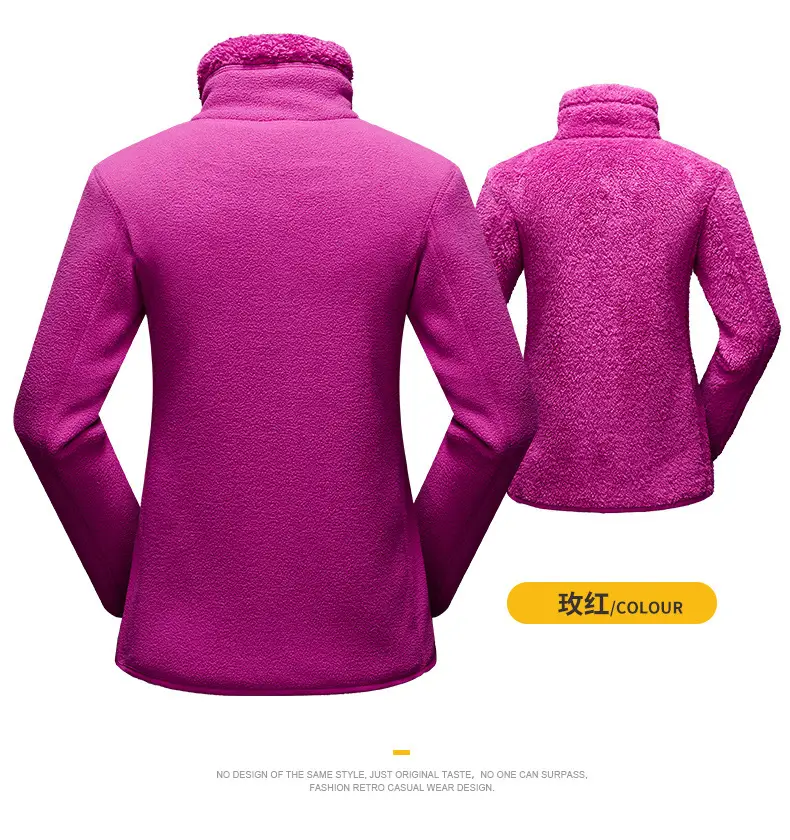 Purple Fleece Jacket for Men Winter Unisex — feature 20