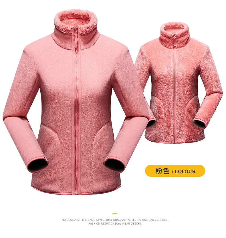 Purple Fleece Jacket for Men Winter Unisex — feature 21