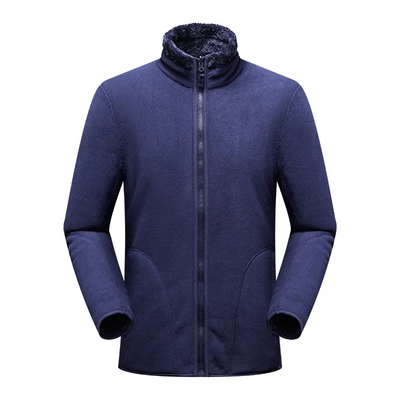 Purple Fleece Jacket for Men Winter Unisex - Image 3