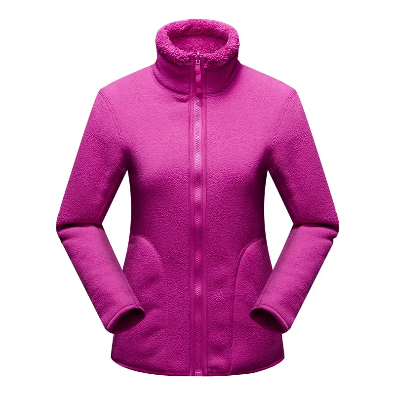 Purple Fleece Jacket for Men Winter Unisex - Image 4
