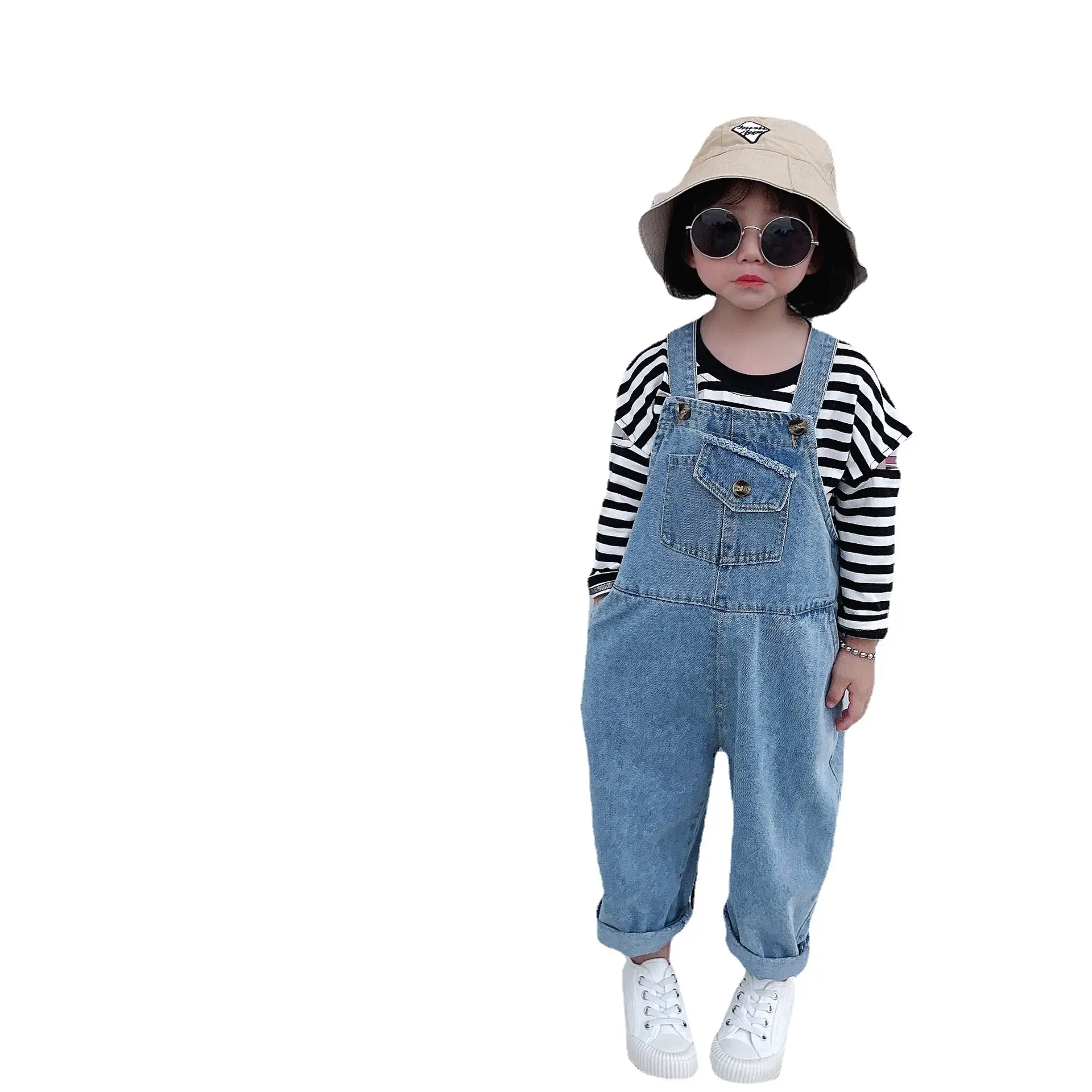 Kids Denim Overalls 2023 Spring Autumn New Kids Wholesale - Image 6