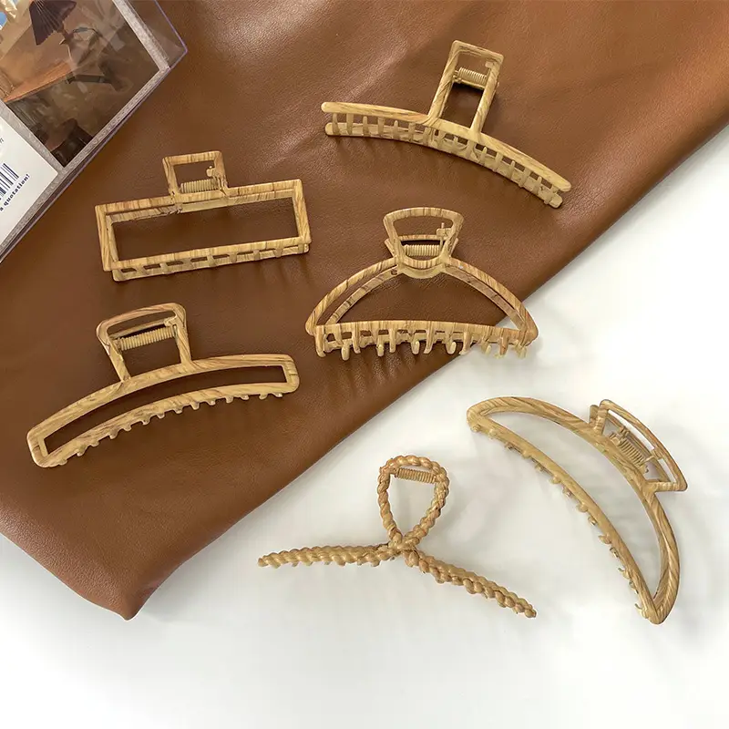 Golden Shark Hair Clip for Women Summer