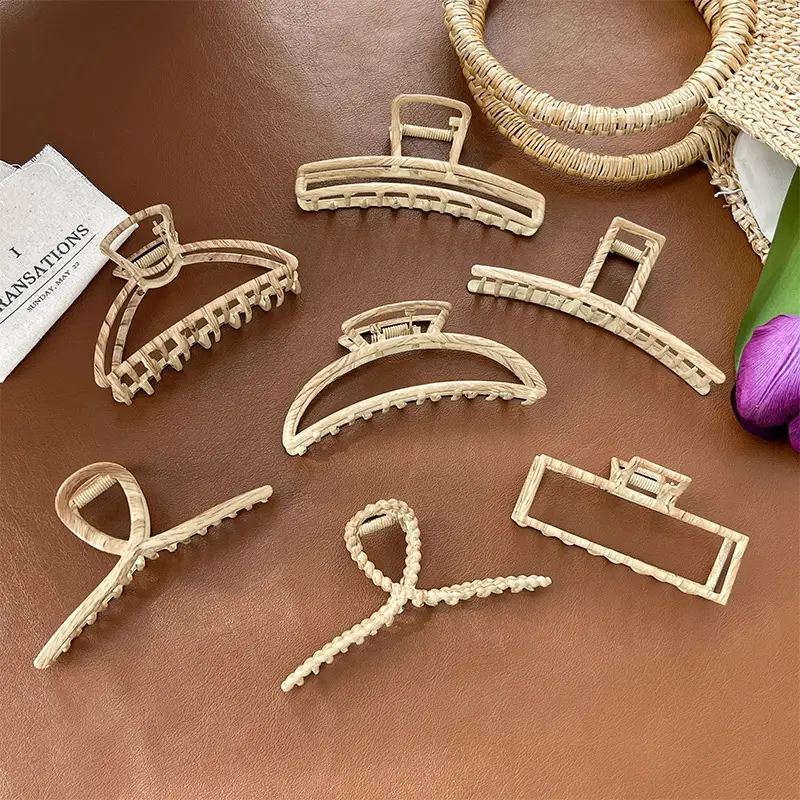 Golden Shark Hair Clip for Women Summer