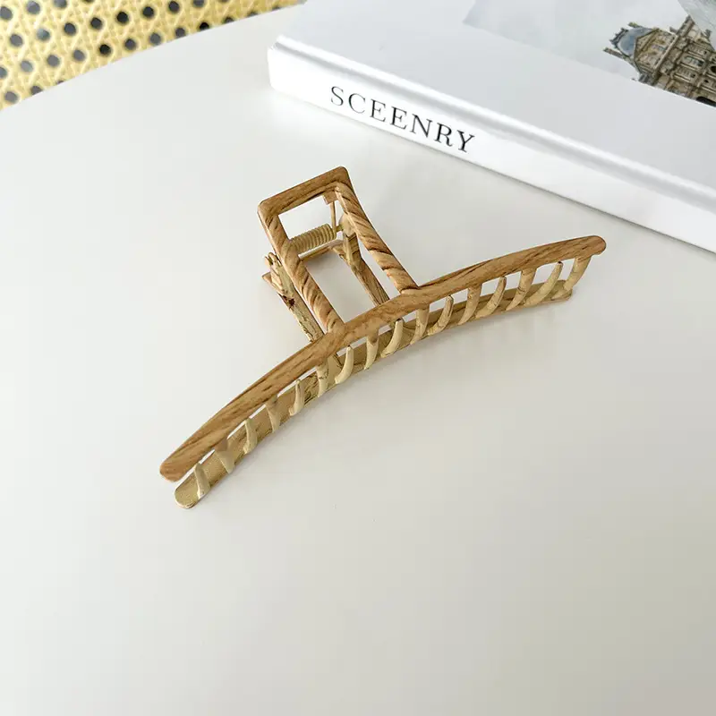 Golden Shark Hair Clip for Women Summer