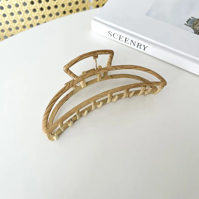 Golden Shark Hair Clip for Women Summer